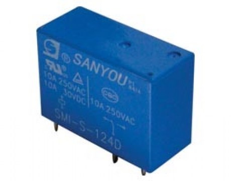 RELAY MINI 1P 24V DC 10A SMI-S-124D SAN